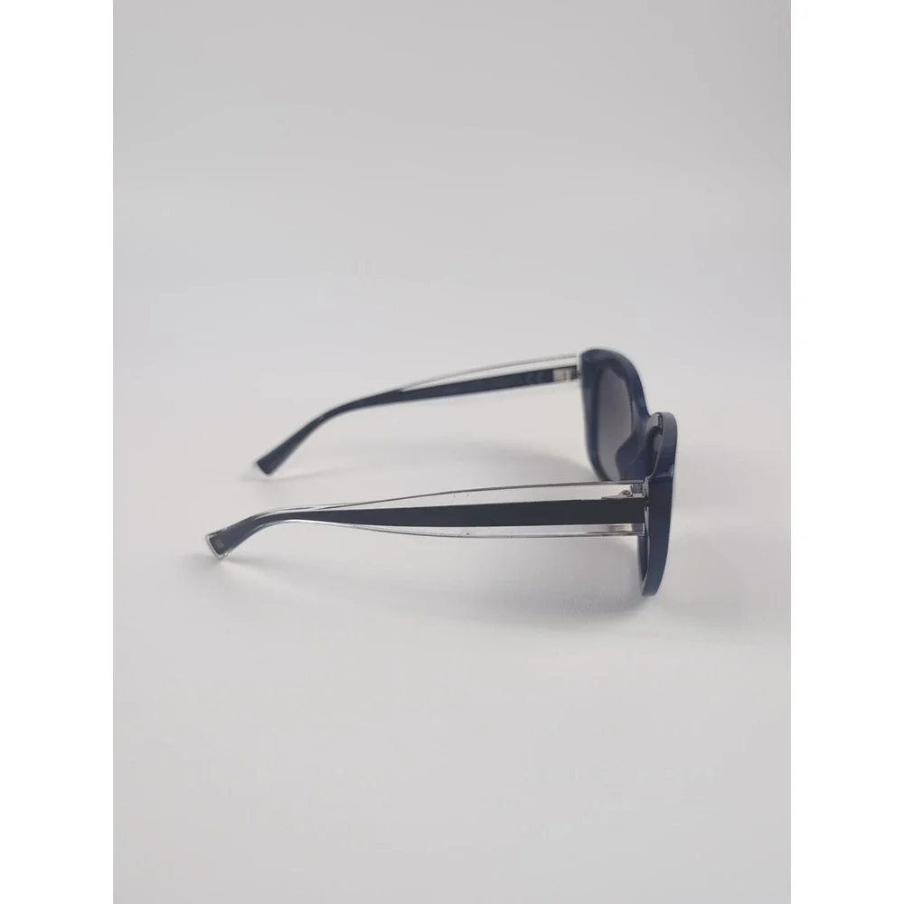Christian Siriano Ophelia Blutt Sunglasses 54-18-144 Black Blue Tortoise EUC